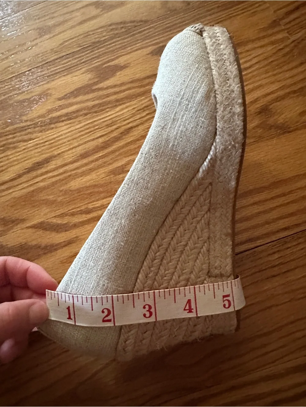 J. Crew Women's Natural Linen Wedges
